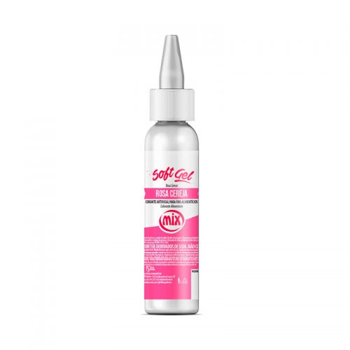 Corante SoftGel Rosa Cereja 25grs Mix
