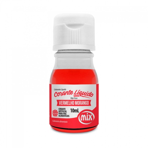 Anilina Vermelho Morango 10ml Mix