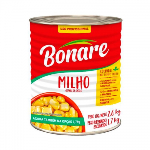 MILHO VERDE BONARE LATA 1,7 KG