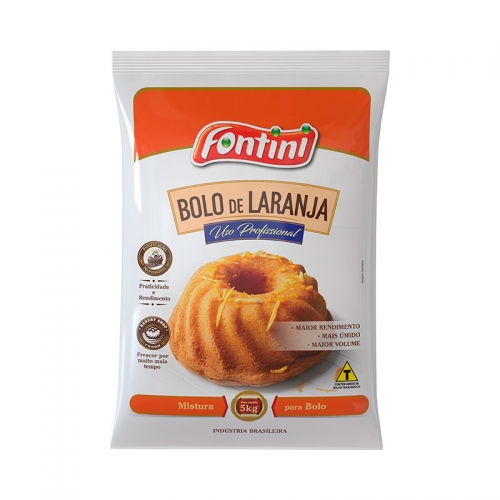 Mistura para Bolo Fontini Sabor Laranja 5Kg
