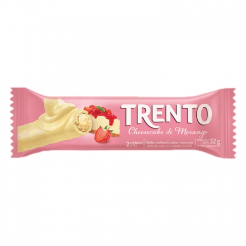 CHOCOLATE TRENTO CHEESECAKE MORANGO 16/32 GR