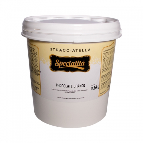COBERTURA STRACCIATELLA CHOCOLATE BRANCO 3,5 KG
