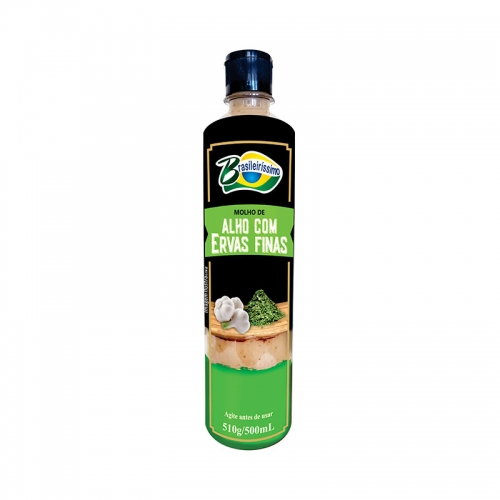 MOLHO DE ALHO C/ERVAS FINAS BRASILEIRÍSSIMO 500ML