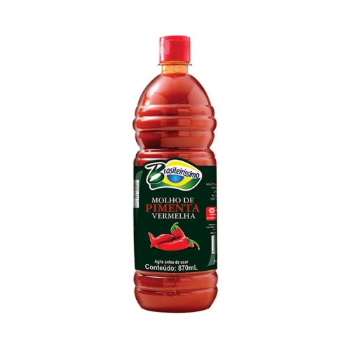 MOLHO DE PIMENTA VERMELHA BRASILEIRÍSSIMO 870ML
