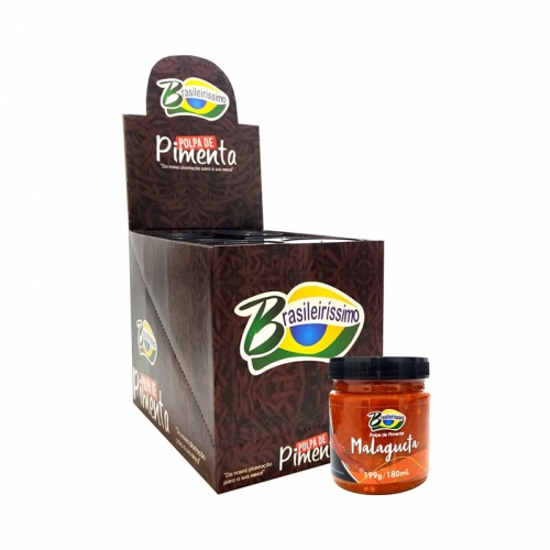 POLPA DE PIMENTA MALAGUETA BRASILEIRÍSSIMO 12/180ML