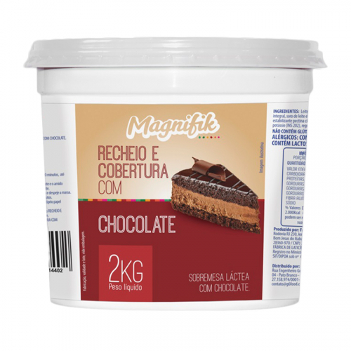 COBERTURA E RECHEIO DE CHOCOLATE MAGNIFIK 2 KG