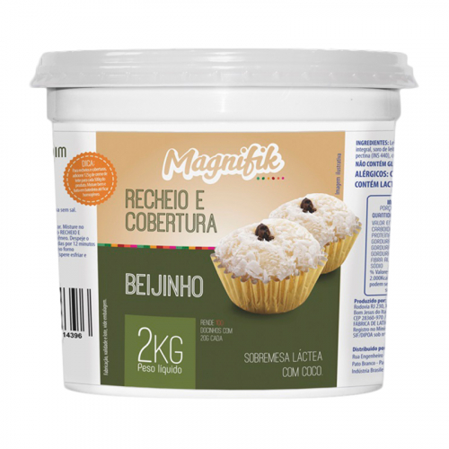 RECHEIO E COBERTURA DE BEIJINHO MAGNIFIK 2 KG