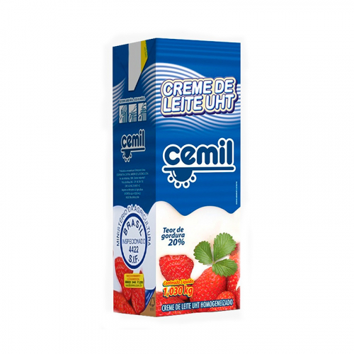 CREME DE LEITE CEMIL TP 1,03 LT