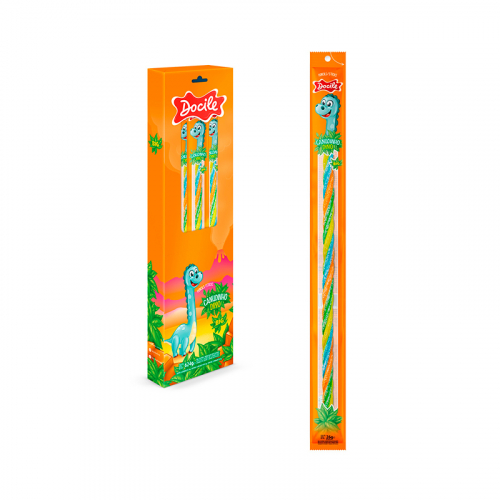 BALA REGALIZ CANUDINHO DINO DOCILE 24x26 GR
