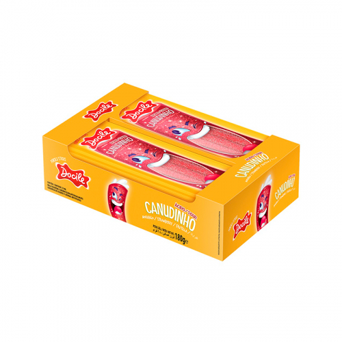 BALA CANUDINHO CÍTRICO MORANGO DOCILE 12x15 GR
