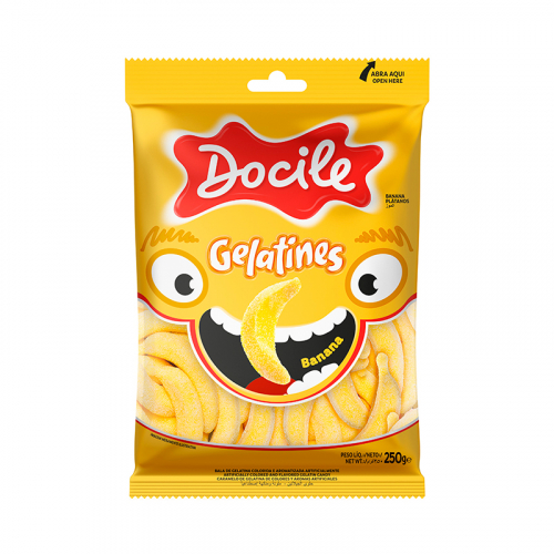 BALA GELATINES BANANA DOCILE 250 GR