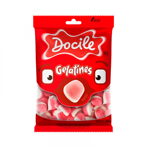 BALA GELATINES BEIJOS DOCILE 250 GR