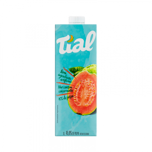 SUCO TIAL CAIXA TAMPA 12x1 LT GOIABA