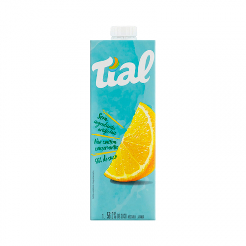SUCO TIAL CAIXA TAMPA 12x1 LT LARANJA