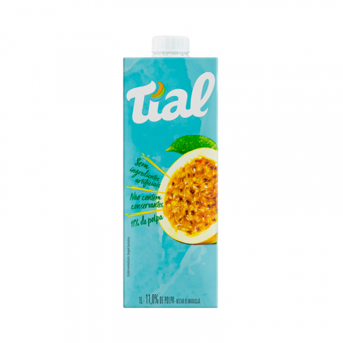 SUCO TIAL CAIXA TAMPA 12x1 LT MARACUJÁ