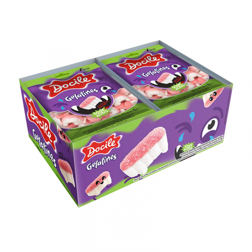 BALA GELATINES MINI DENTES DOCILE 12x15 GR