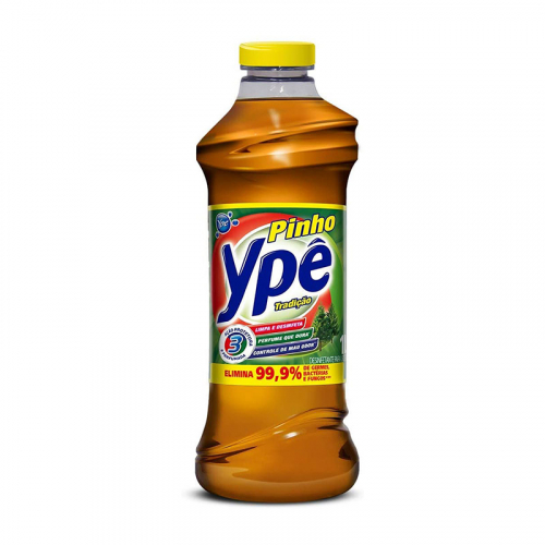 Desinfetante Pinho Ypê Tradicional - Caixa com 12 unidades de 500ml