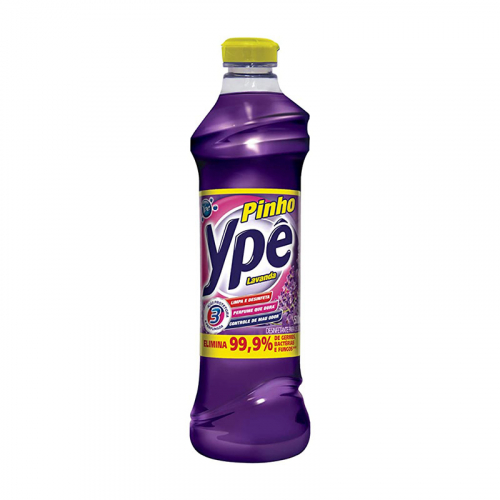 Desinfetante Pinho Ypê Lavanda - Caixa com 12 unidades de 500ml