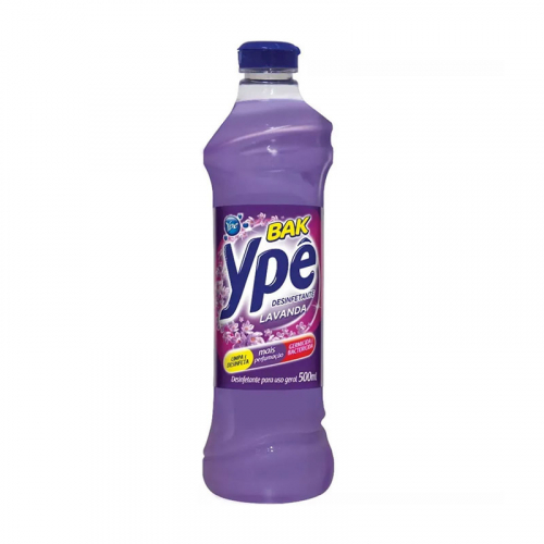 Desinfetante Bak Ypê Lavanda - Caixa de 12 uni. de 500ml