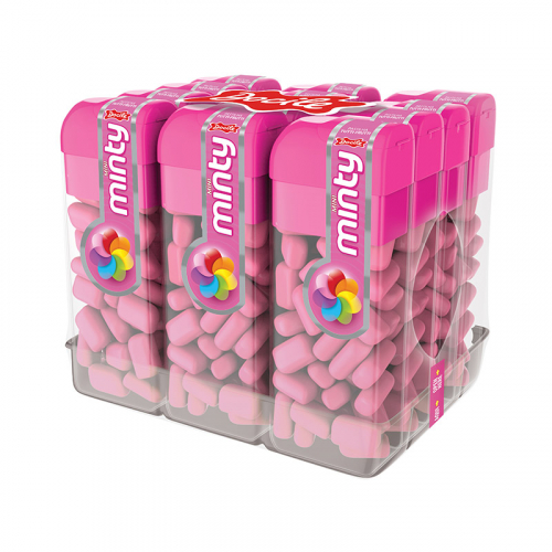 PASTILHA MINI MINTY TUTTI FRUTTI DOCILE 12x14GR
