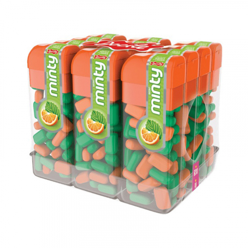 PASTILHA MINI MINTY HORTELÃ+LARANJA DOCILE 12x14G