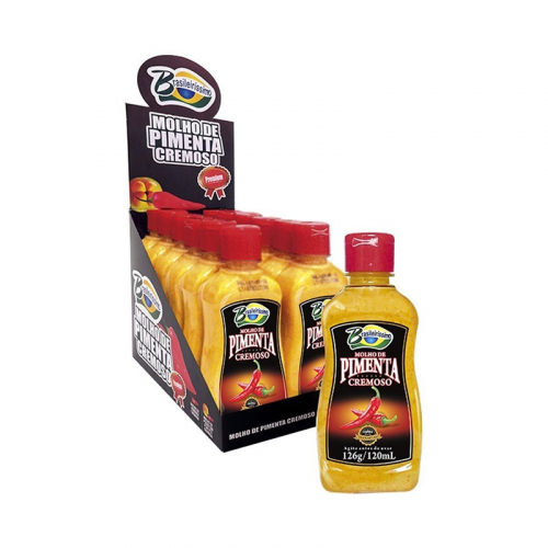 MOLHO DE PIMENTA CREMOSO BRASILEIRÍSSIMO 12x120 ML