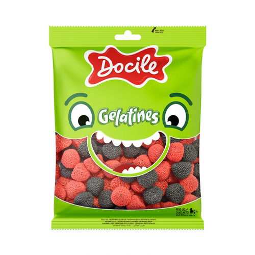 BALA DE GELATINA AMORAS DOCILE 1 KG