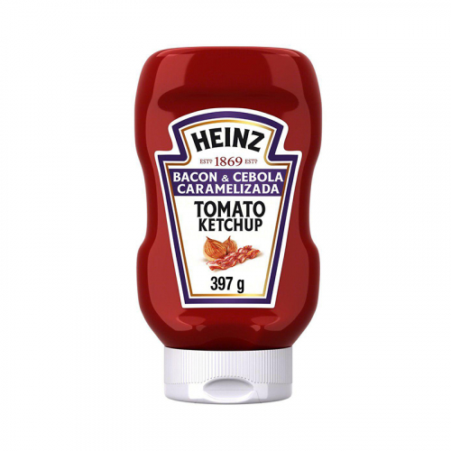 KETCHUP BACON E CEBOLA CARAMELIZADA HEINZ SQUEZZE 397GR