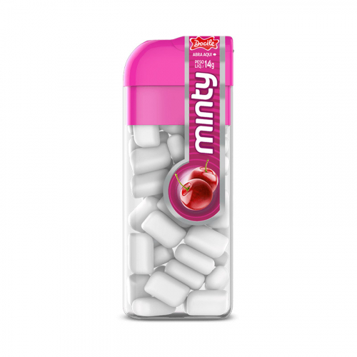 PASTILHA MINI MINTY CEREJA DOCILE 12x14G