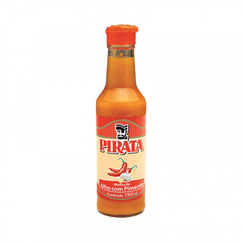 MOLHO DE ALHO COM PIMENTA PIRATA PET 6x150 ML
