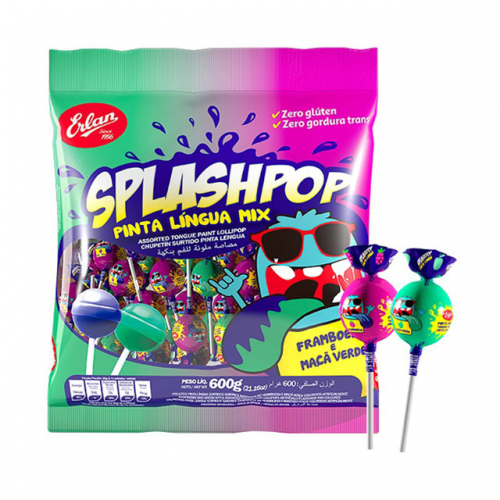 PIRULITO SPLASHPOP PINTA LÍNGUA MIX 600G