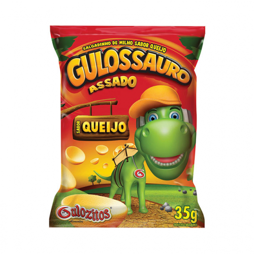 SALGADINHO GULOSSAURO QUEIJO 10x35 GR