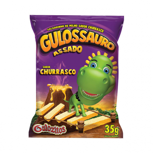 SALGADINHO GULOSSAURO CHURRASCO 10x35 GR