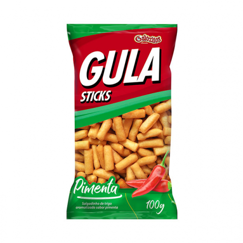 SALGADINHO GULA STICKS PIMENTA 20x100 GR