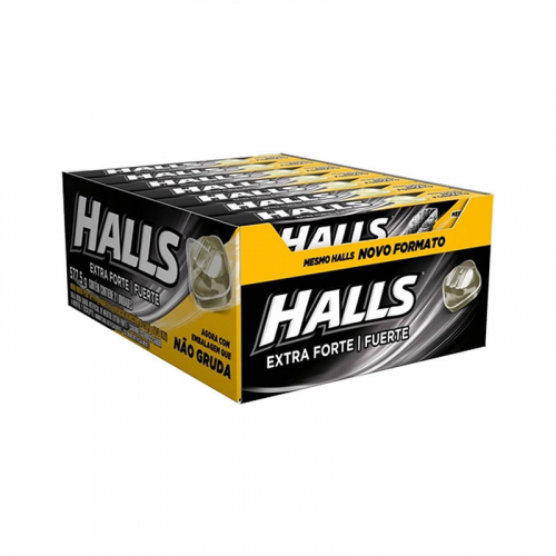 Drops Halls Extra Forte - caixa com 21 uni.