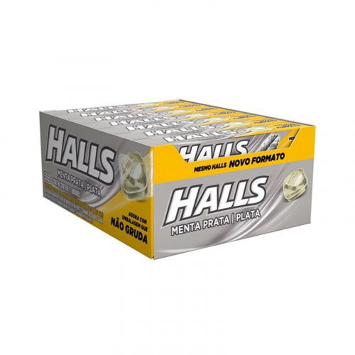 BALA DROPS HALLS MENTA PRATA 21 UNID