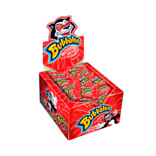 CHICLETE BUBBALOO MORANGO 60 UND