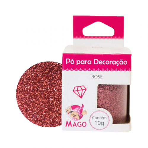 PÓ PARA DECORAÇÃO ROSE MAGO 10 GR