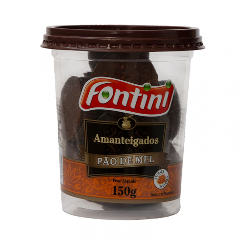 BISCOITO AMANTEIGADO PÃO DE MEL POTE FONTINI 12/150 GR