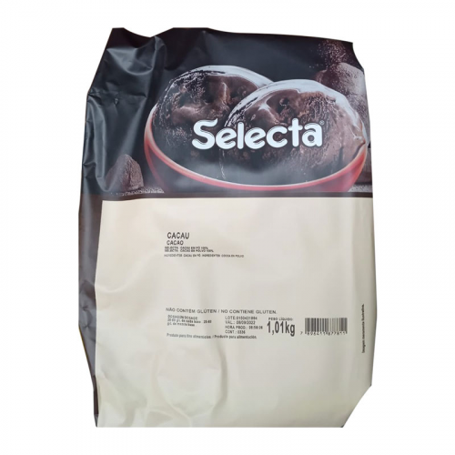 CACAU EM PO SELECTA 100% 1,01 KG