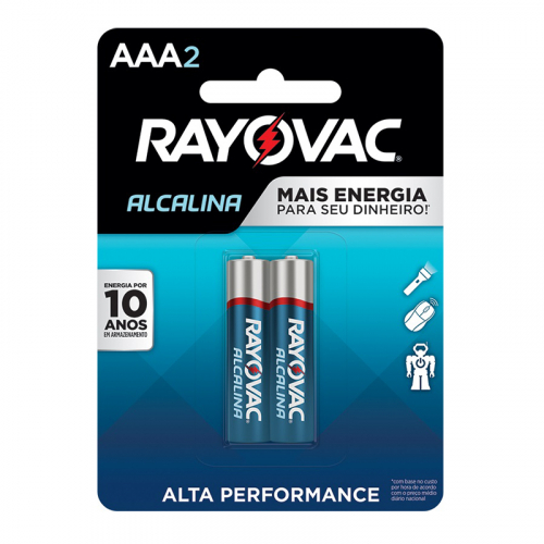 PILHA ALCALINA RAYOVAC AAA2 24 UND