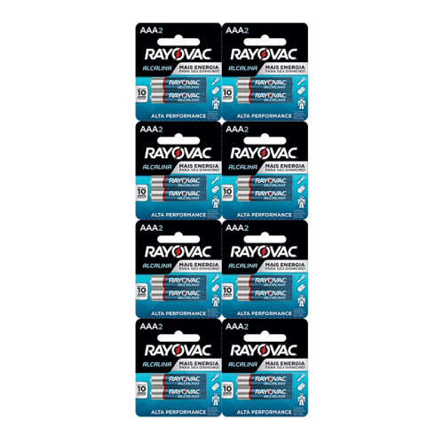 PILHA ALCALINA MULTIBLISTER RAYOVAC AA2 24 UNIDADE