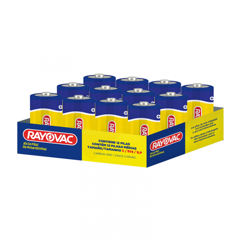 PILHA ZINCO RAYOVAC C BAND CM 288 24 UNIDADE