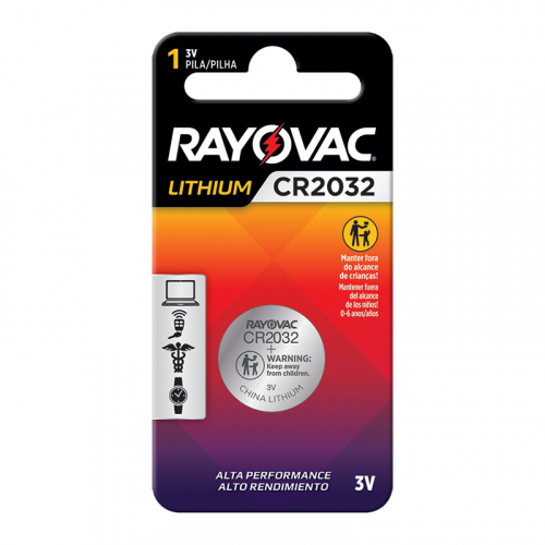 PILHA ELETRICA RAYOVAC CR2032 6 UNIDADE