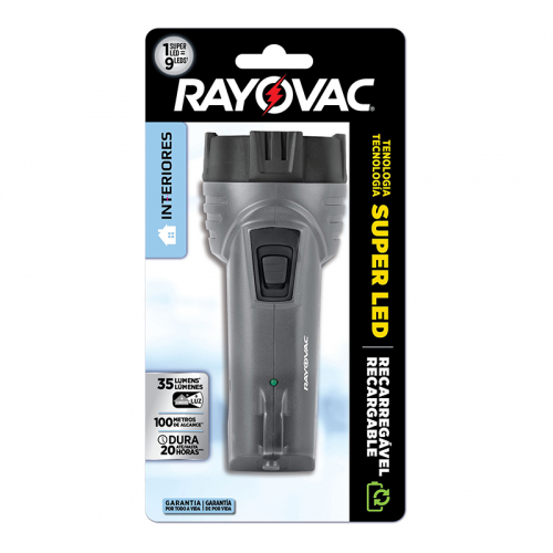LANTERNA RECARREGÁVEL RAY SUP LED MINI BIVOLT 12 UNIDADE
