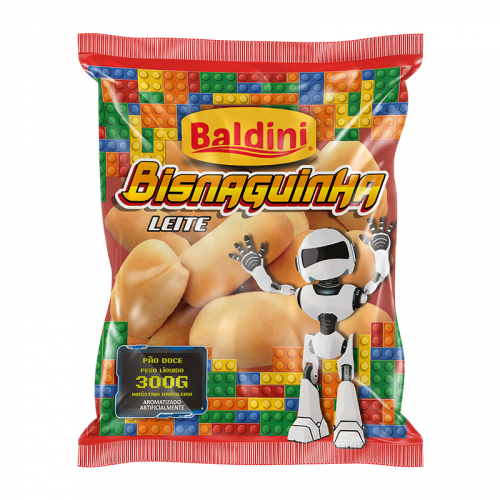 PÃO BISNAGUINHA LEITE BALDINI 8/300 GR