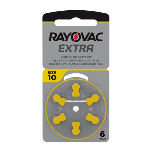 PILHA AUDITIVO RAYOVAC ACT TAMANHO 10 6 UNIDADE