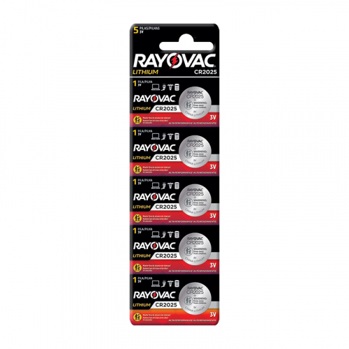 PILHA ELETRICA RAYOVAC CR2025 MULTIUSO 5 UNIDADE