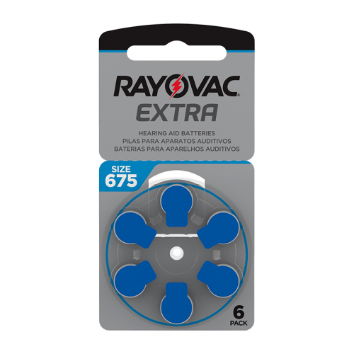 PILHA AUDITIVO RAYOVAC ACT TAMANHO 675 6 UNIDADE