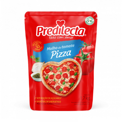MOLHO PIZZA PREDILECTA POUCH 1,7 KG